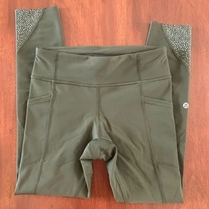 Army green lululemon leggings